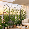 Metal Garden Trellis Rustproof Trellis For Climbing Plant, Outdoor Flower Support