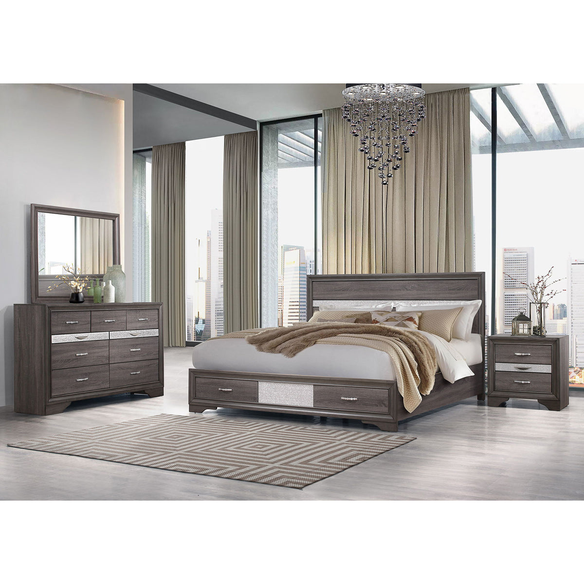 Ryder - Sparkle Mirror - Gray