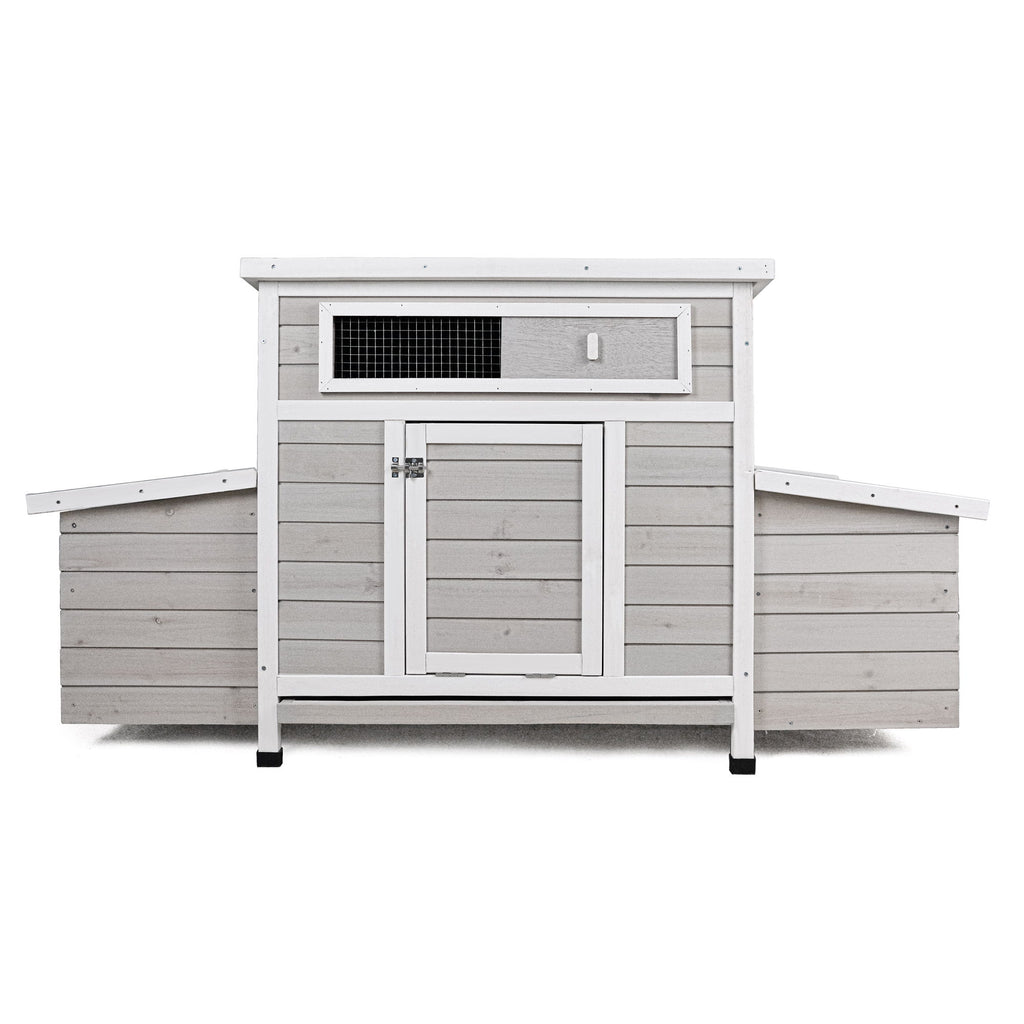 Large Chicken Coop Outdoor Hen House & Dual Nesting Boxes