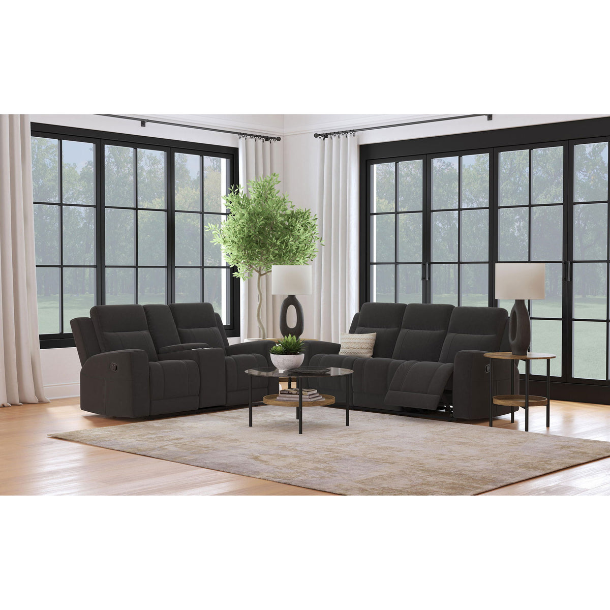 Slater - Reclining Sofa Set With Manual Recline