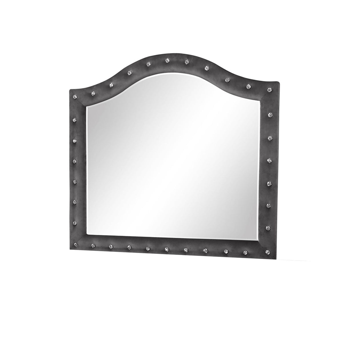 Sophia - Tufted Mirror - Gray