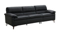 Eilene - Top Grain Leather Sofa - Black