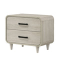 Nightstand With 2 Drawers, Ample Storage Space - Antique White