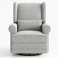 Extra Wide Swivel Recliner Glider Chair With Footrest