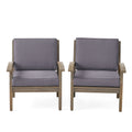 Peyton Club Chair Outdoor Seating Acacia Wood 32.25 X 28.00 X 31.25"