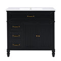 Bathroom Vanity With Sink, 2 Doors 2 Drawers, Freestanding Design