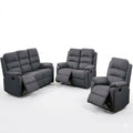 Modern Living Room Set With Manual Recliner