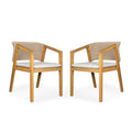 Patio Dining Chair (Set of 2) - Light Teak