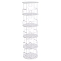 Rotating Bookshelf Tower 5 Tier Spinning 360 Degree Revolving Storage Shelf