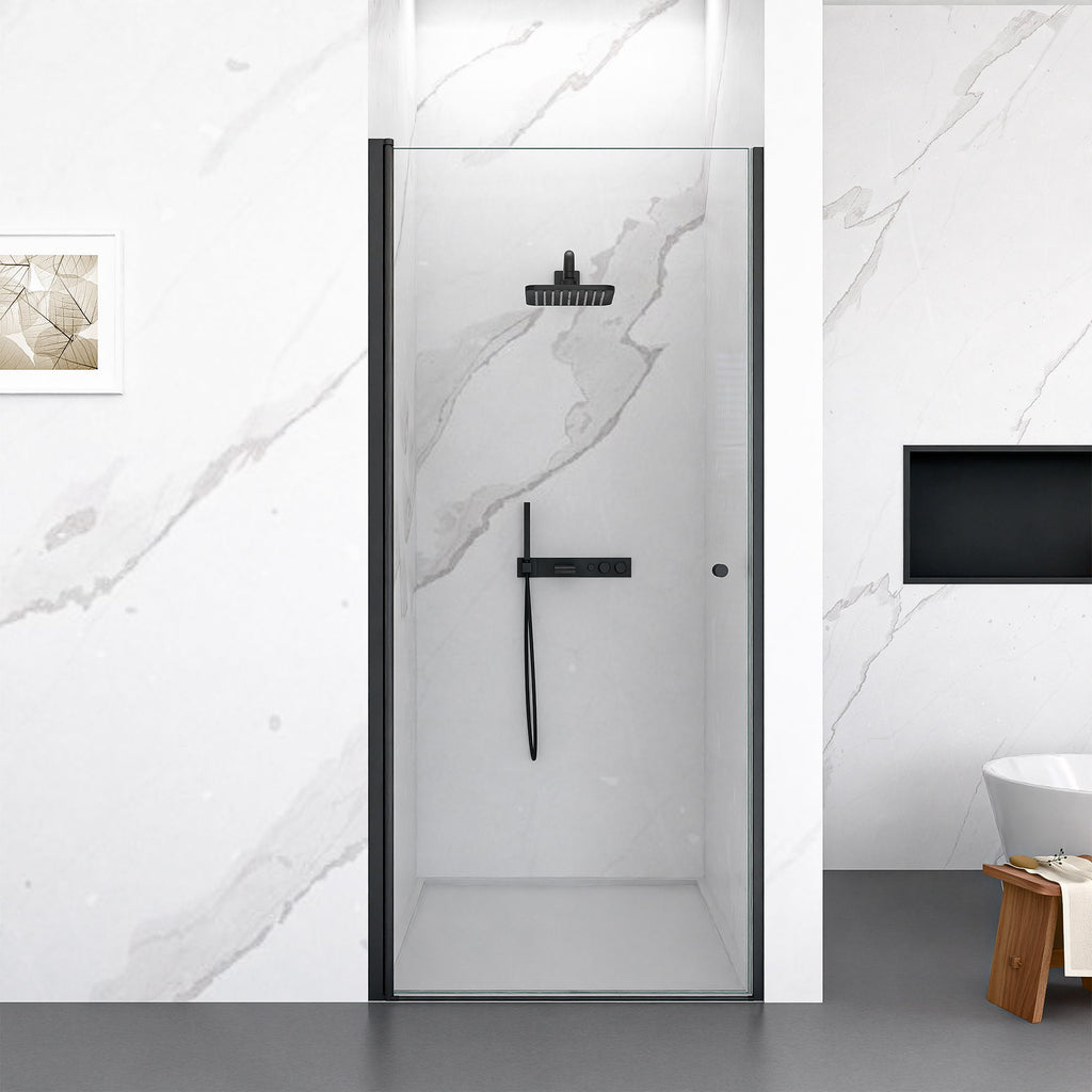 Semi Frameless Circular Pivot Shower Door With 1 / 4" Sgcc Tempered Glass