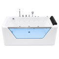 Xavier - Single Massage Bathtub - Milk White
