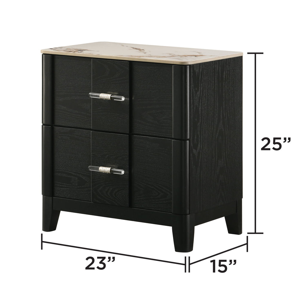 Opel - Nightstand - Black