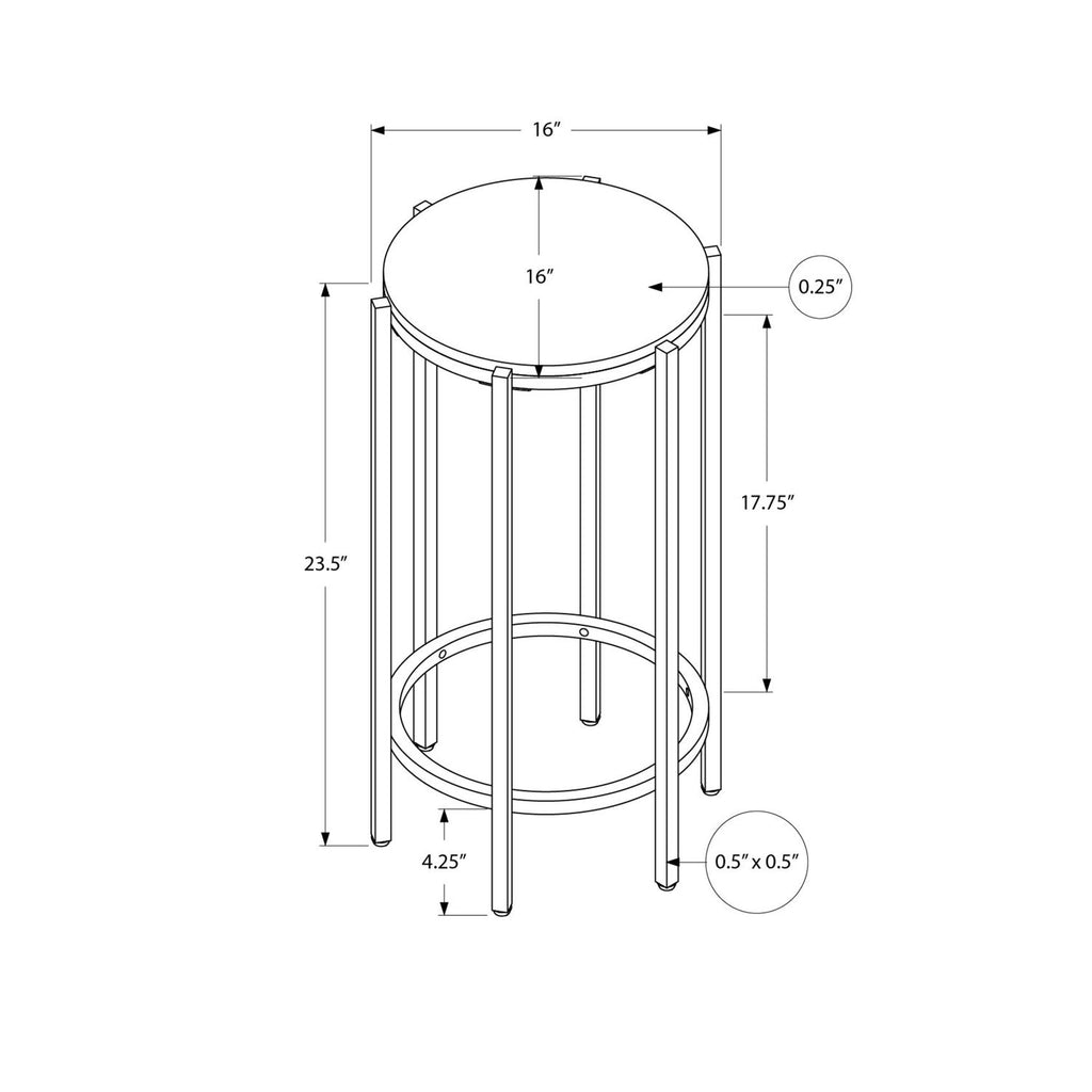 Contemporary Round Accent Table For Living Room