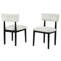 Contemporary Upholstered Dining Chairs (Set of 2)