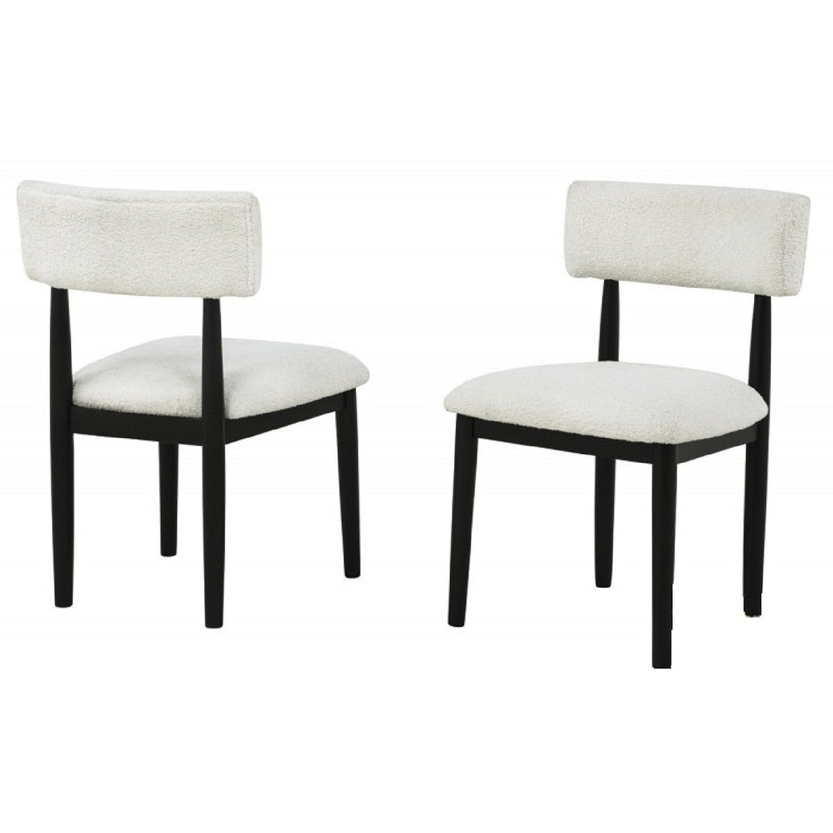 Contemporary Upholstered Dining Chairs (Set of 2)