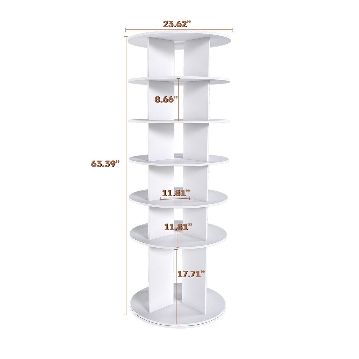 Spinning Shoe Rack, Free Standing 360° Revolving Shoe Organizer