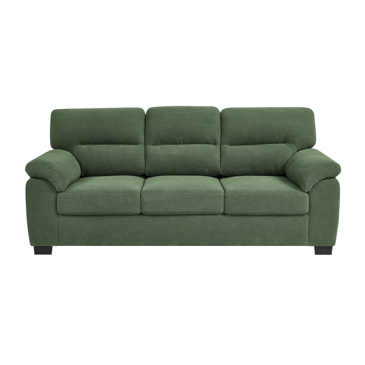 3 Seater Sofa With Padded Armrests And Triangular Leg