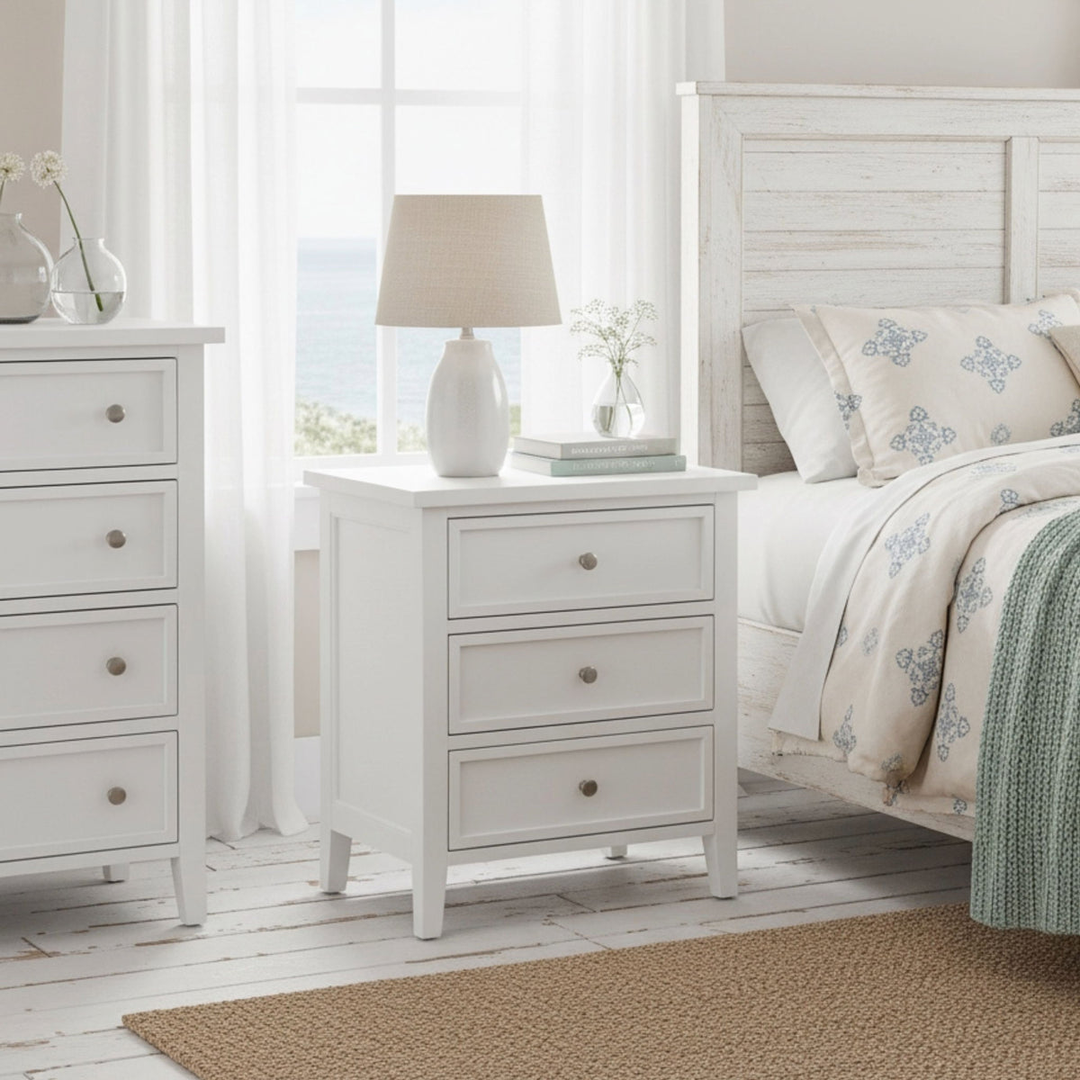 Luca - 3 Drawer Nightstand