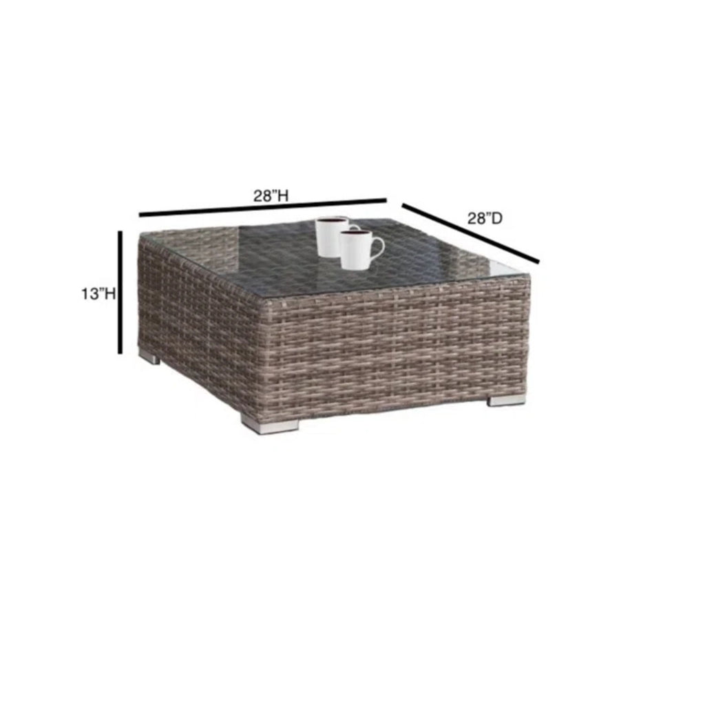 Stylish Rattan Wicker Person Seating Group With Premium Sunbrella Cushions Perfect For Outdoor Entertaining