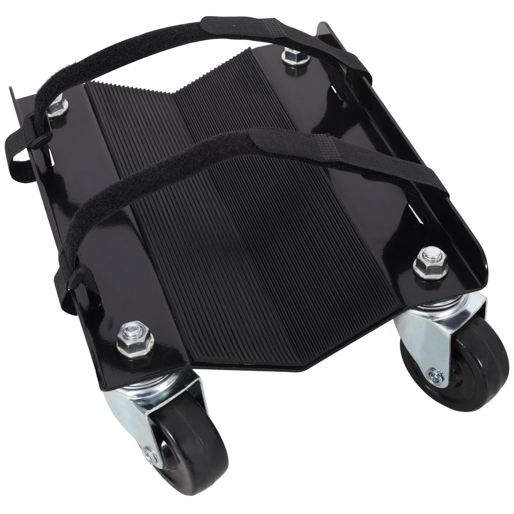 Heavy Duty Snowmobile Dolly With V Slide And Swivel Casters Steel, 1500Lbs Capacity