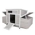 Large Chicken Coop Outdoor Hen House With Dual Nesting Boxes