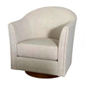 360 Degree Rotating Barrel Armchair For Living Room - Cream Beige