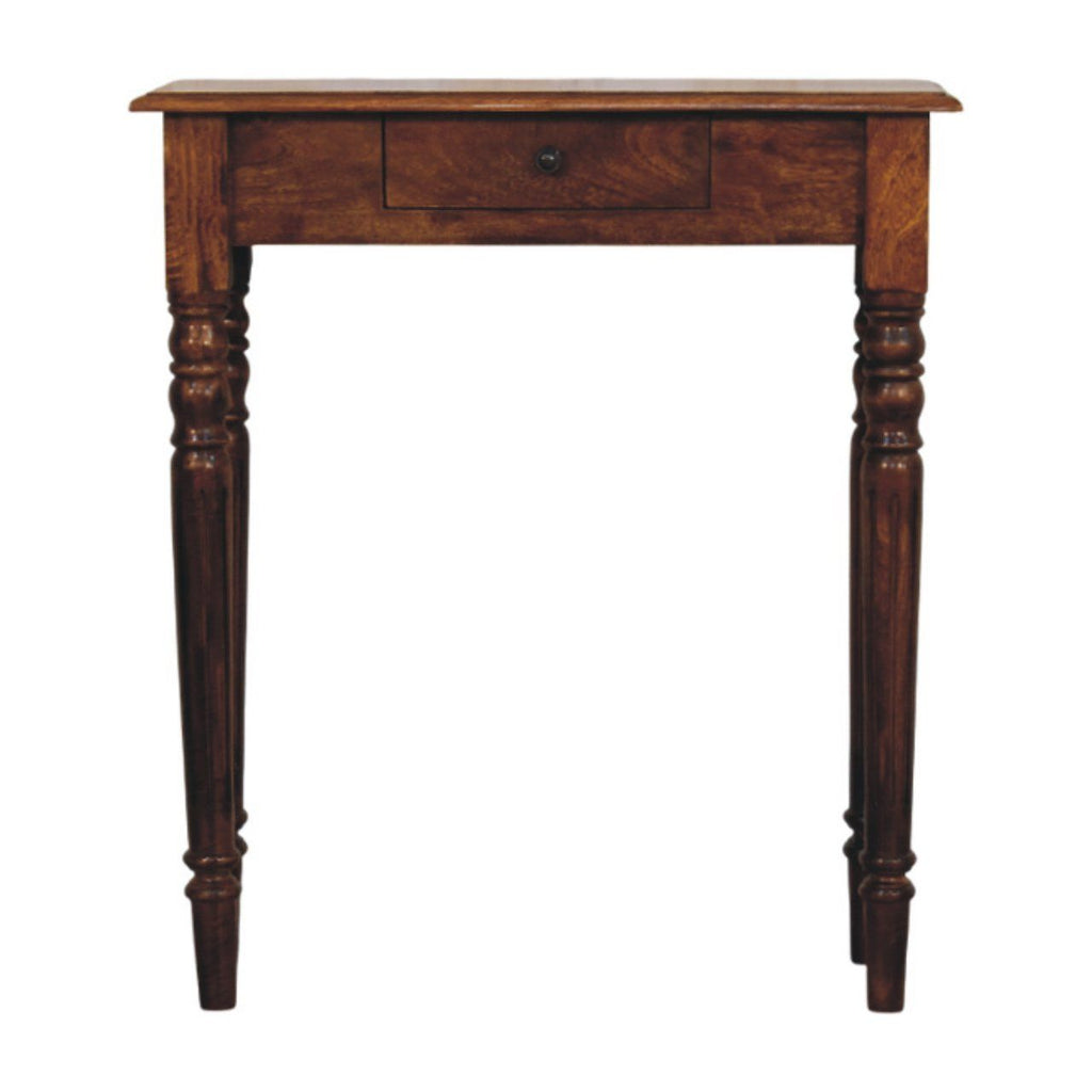 Turned Legs Drawer Console Table