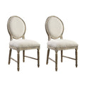 Upholstered Dining Chairs (Set of 2) - Brown