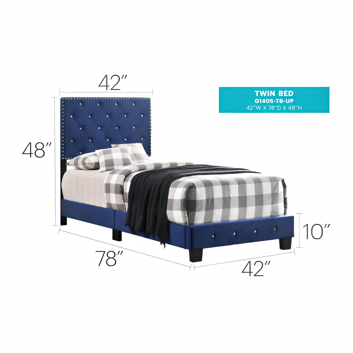 Luxurious Upholstered Bed