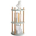 Storage Shelf, 360° Rotating Bookshelf, Bookcase With Large-Capacity Storage Space, Multifunctional Storage Rack, Compact Design For Living Room