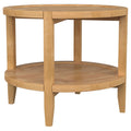 Isbell - Round Table With Storage Shelf
