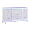 9 Drawer Dresser - White