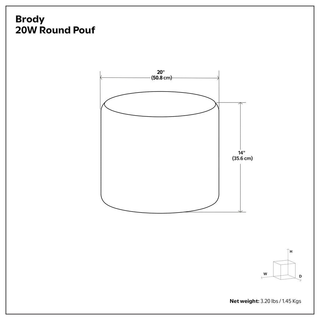 Brody - Round Pouf