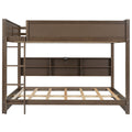 Bunk Bed With Storage Cabinets And USB Ports