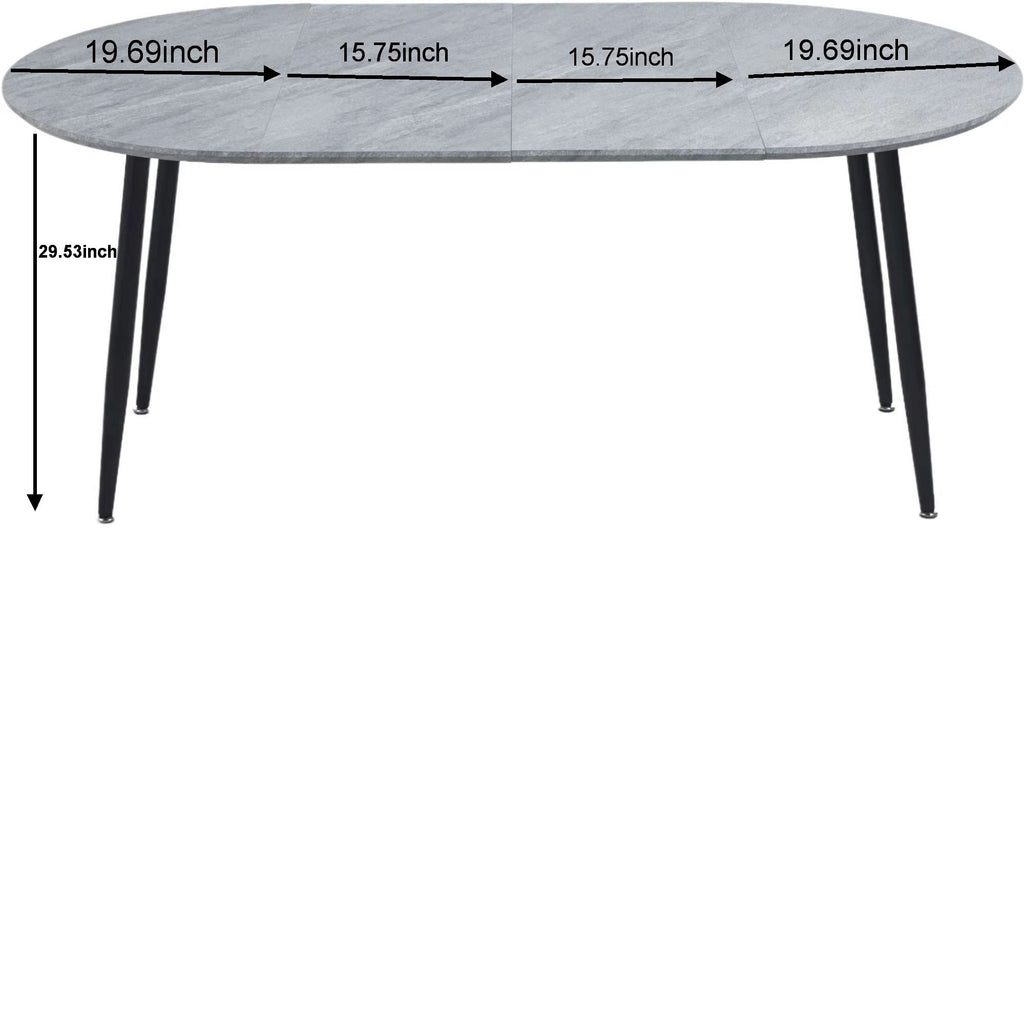 Extensible Table, Dining Table, Office Table, Coffee Table Metal Leg