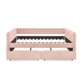 Upholstered Daybed & 2 Drawers