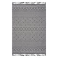 Guros - 6' X 9' Geometric Indoor / Outdoor Area Rug - Gray / White