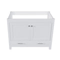 42" Bathroom Vanity Base With Doors And Drawer - White