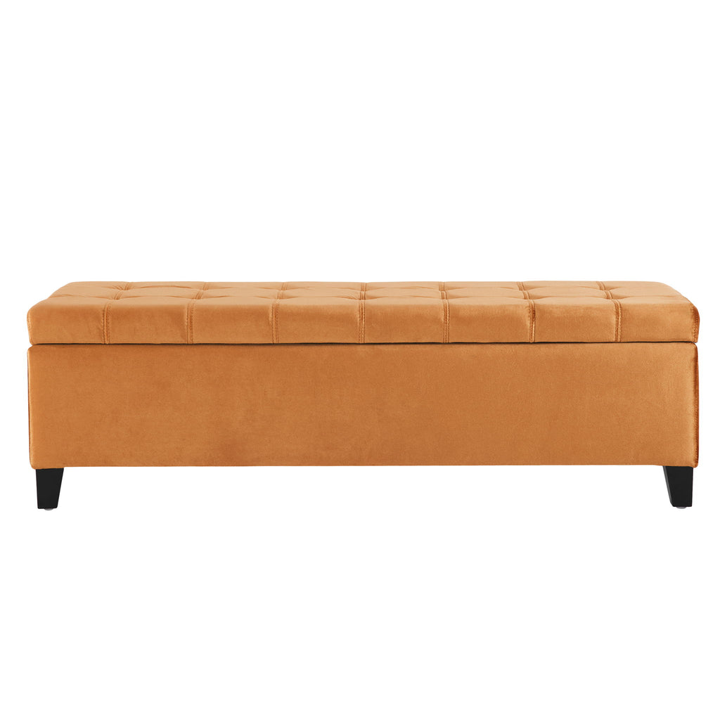 Wendover - Elegant Tufted Storage Bench With Lift-Up Top And Birch Wood Legs