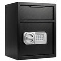 Safe With Drop Slot For Cash Deposits, Multi Scene Safe For Office - Black