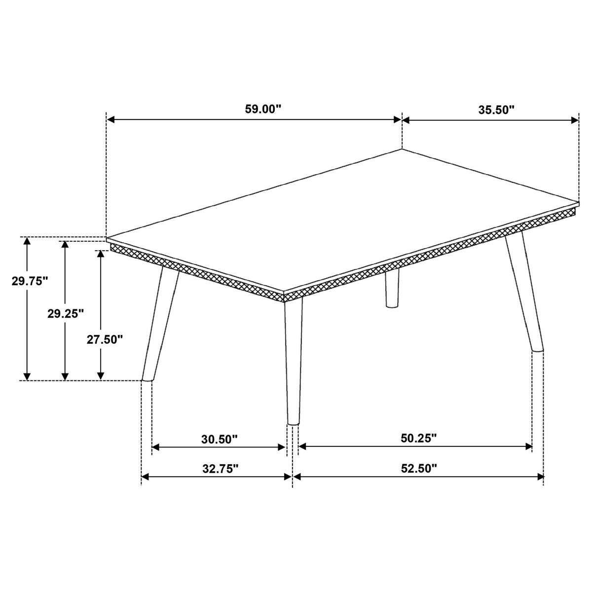 Perkins - Rectangular Dining Table - Dark Brown