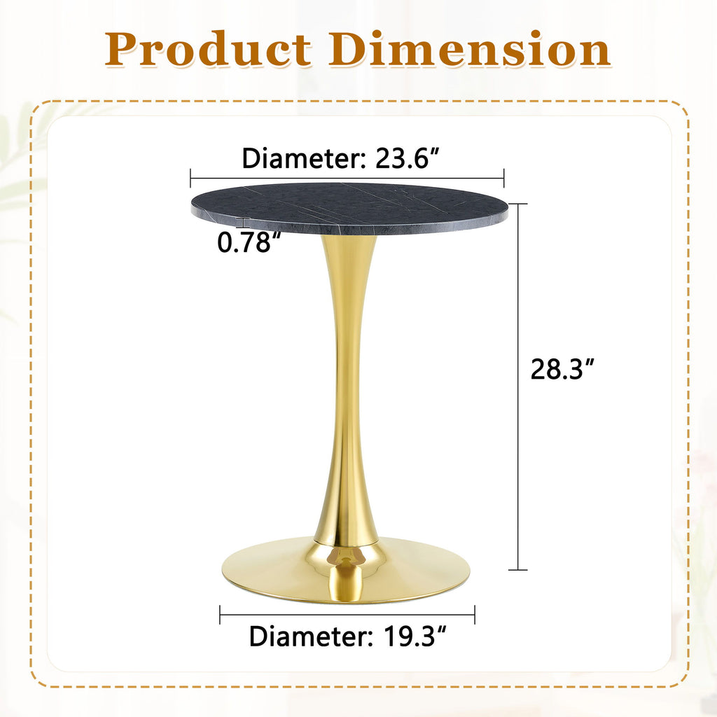Round Dining Table With Thickened Top For Kitchen
