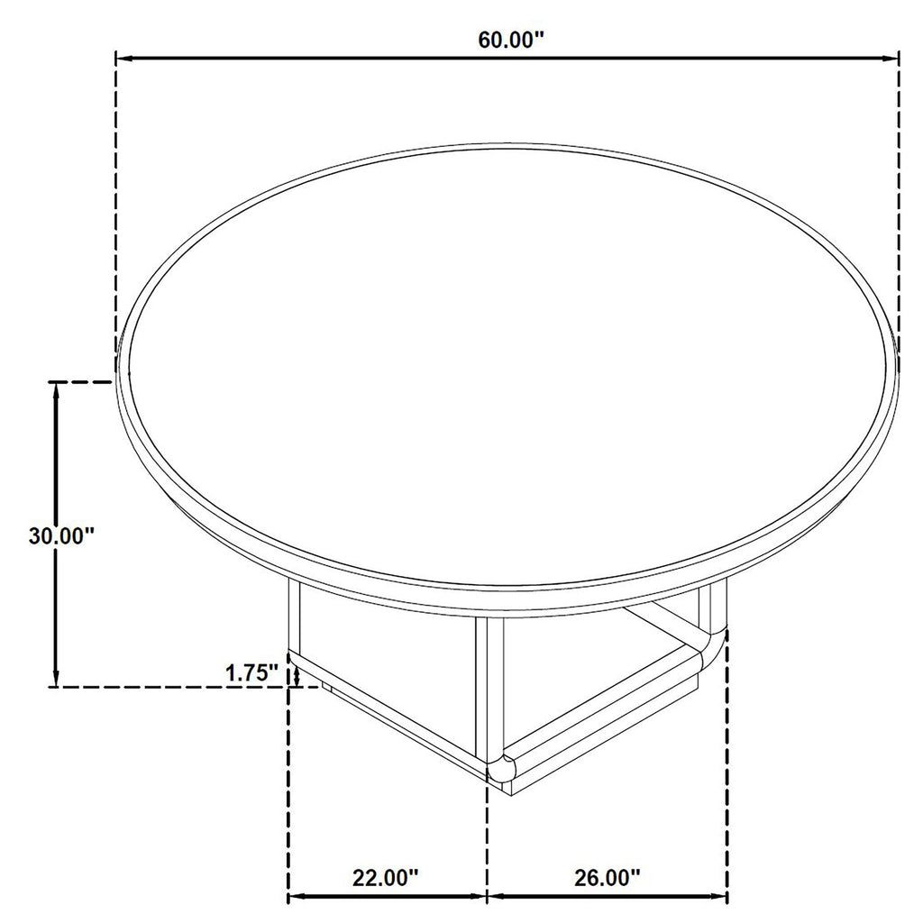 Bangor - Round Dining Table Set With Arm Chairs