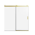 Frameless Sliding Shower Door With Soft- Close, 3 / 8" Tempered Glass