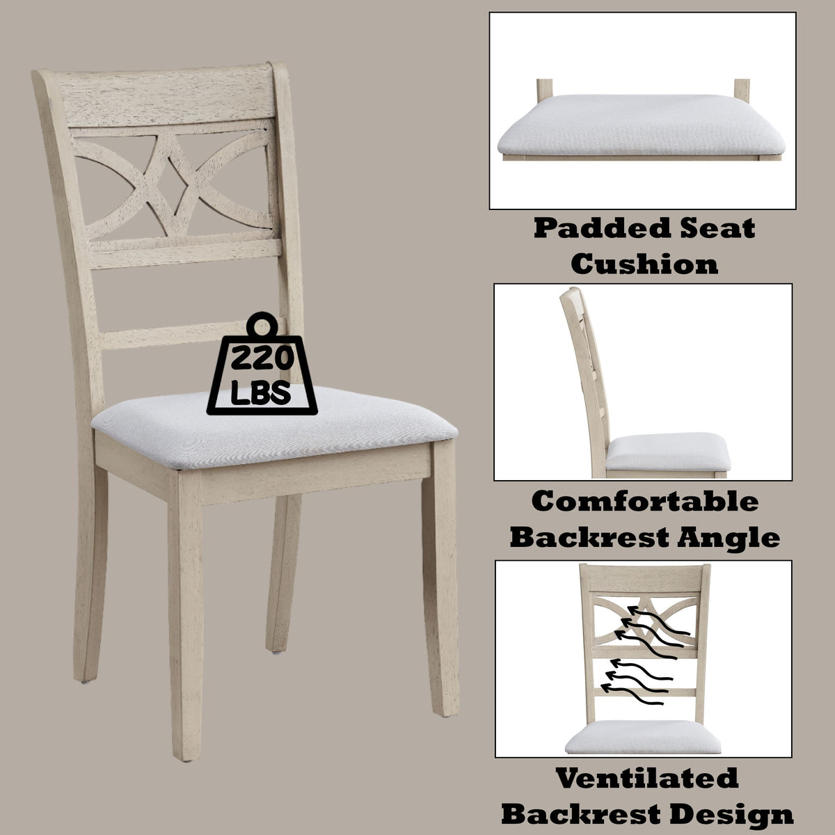 Ferris - Side Chair (Set of 2) - Antique Gray