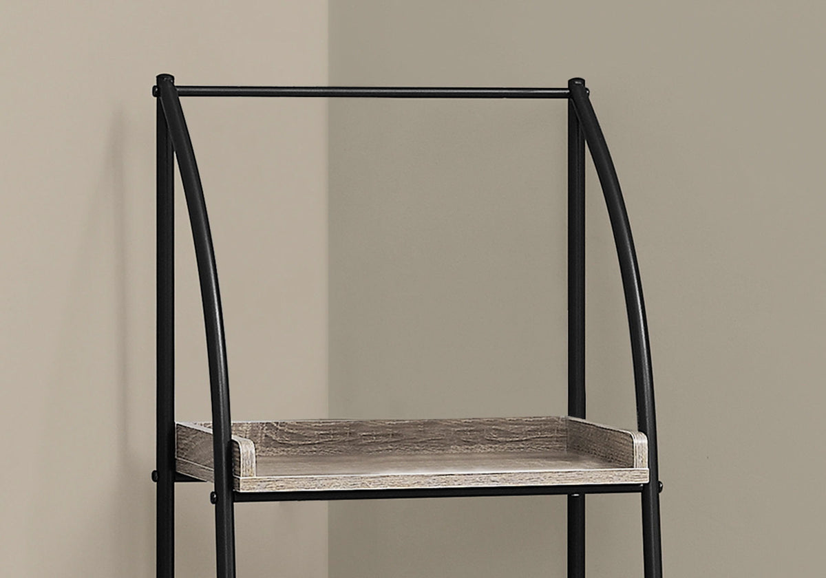 Etagere Bookcase Corner 3 Tier For Office - Taupe
