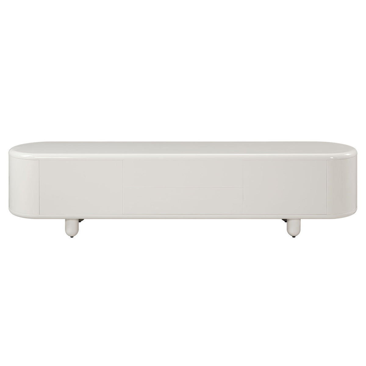 Keely - TV Stand - Gloss White