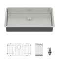 Undermount Sink, Low Depth Single Bowl