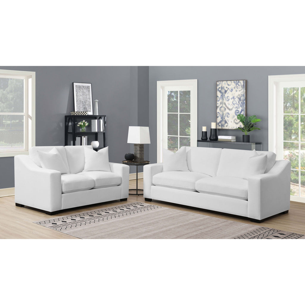Chelan - Upholstered Track Arm Sofa Set With Curved Arms