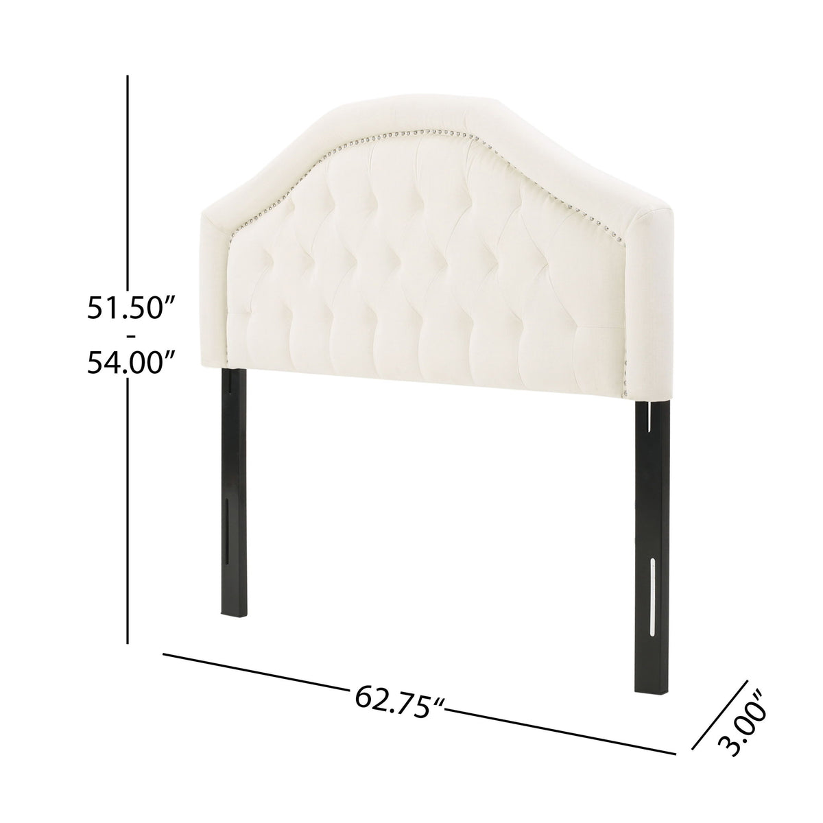 Kaarina - Contemporary Tufted Fabric Headboard
